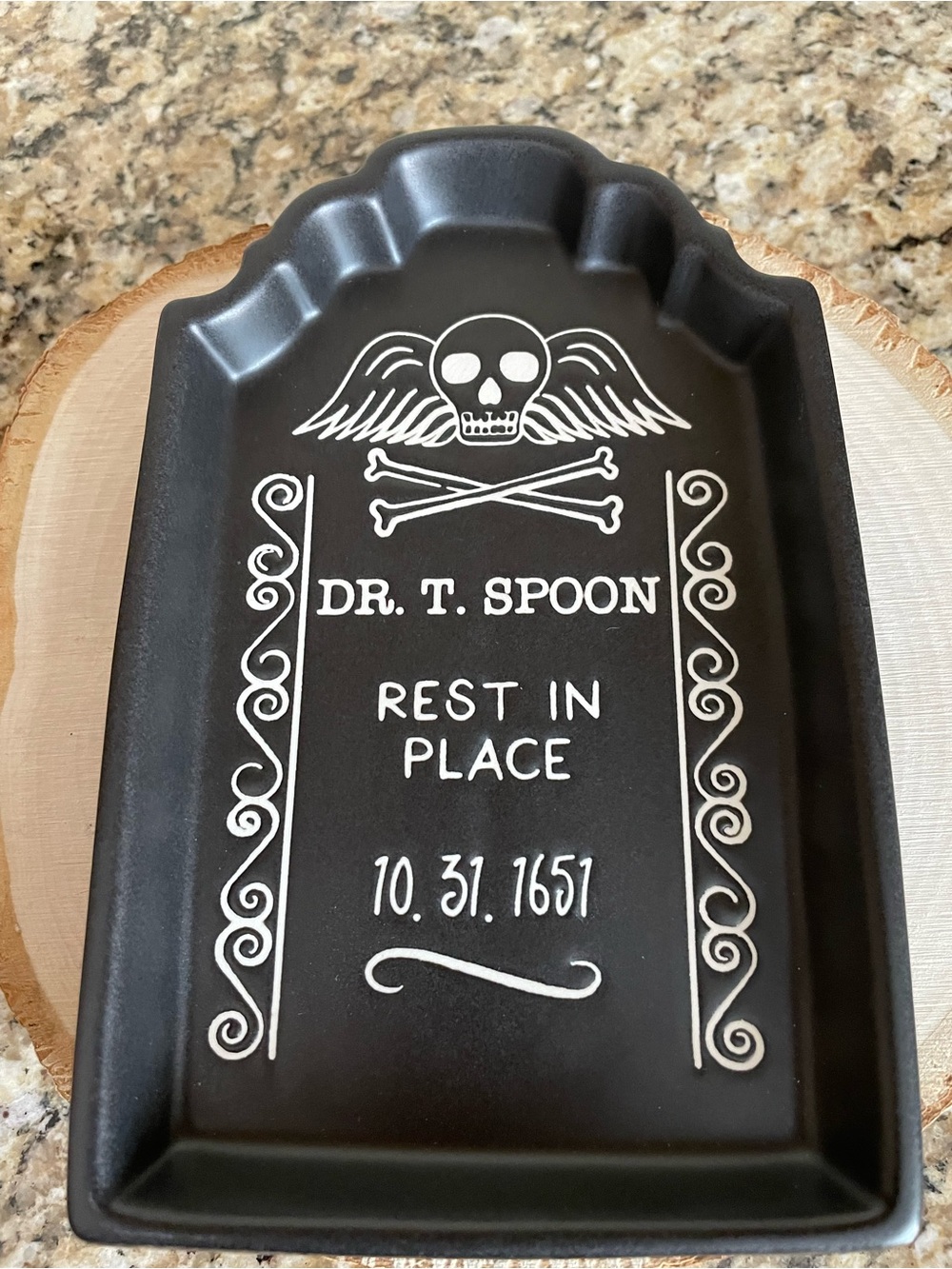 Tombstone Shaped Spoon Rest